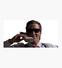 Patrick Bateman on Phone (American Psycho) Photographic Print
