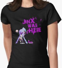 Jinx was here ! Women's Fitted T-Shirt