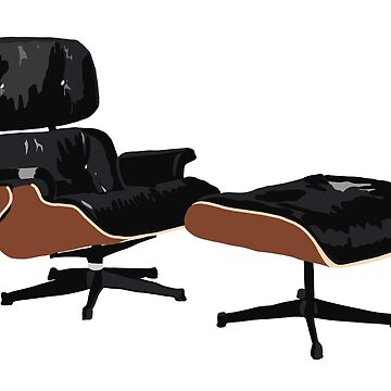 Eames Lounge Chair Throw Pillow for Sale by stickers-by-lib