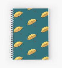 Yellow Umbrella Spiral Notebook