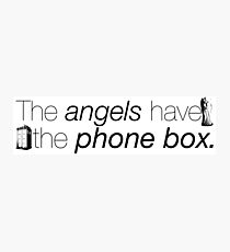 The Angels Have the Phonebox Photographic Print
