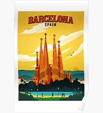 Póster Viajes Barcelona