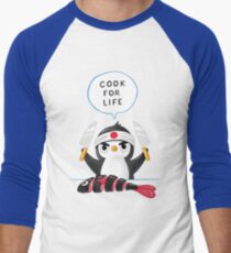 Penguin Chef Men's Baseball ¾ T-Shirt