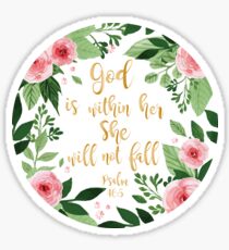 Psalms 46:5 watercolor Sticker
