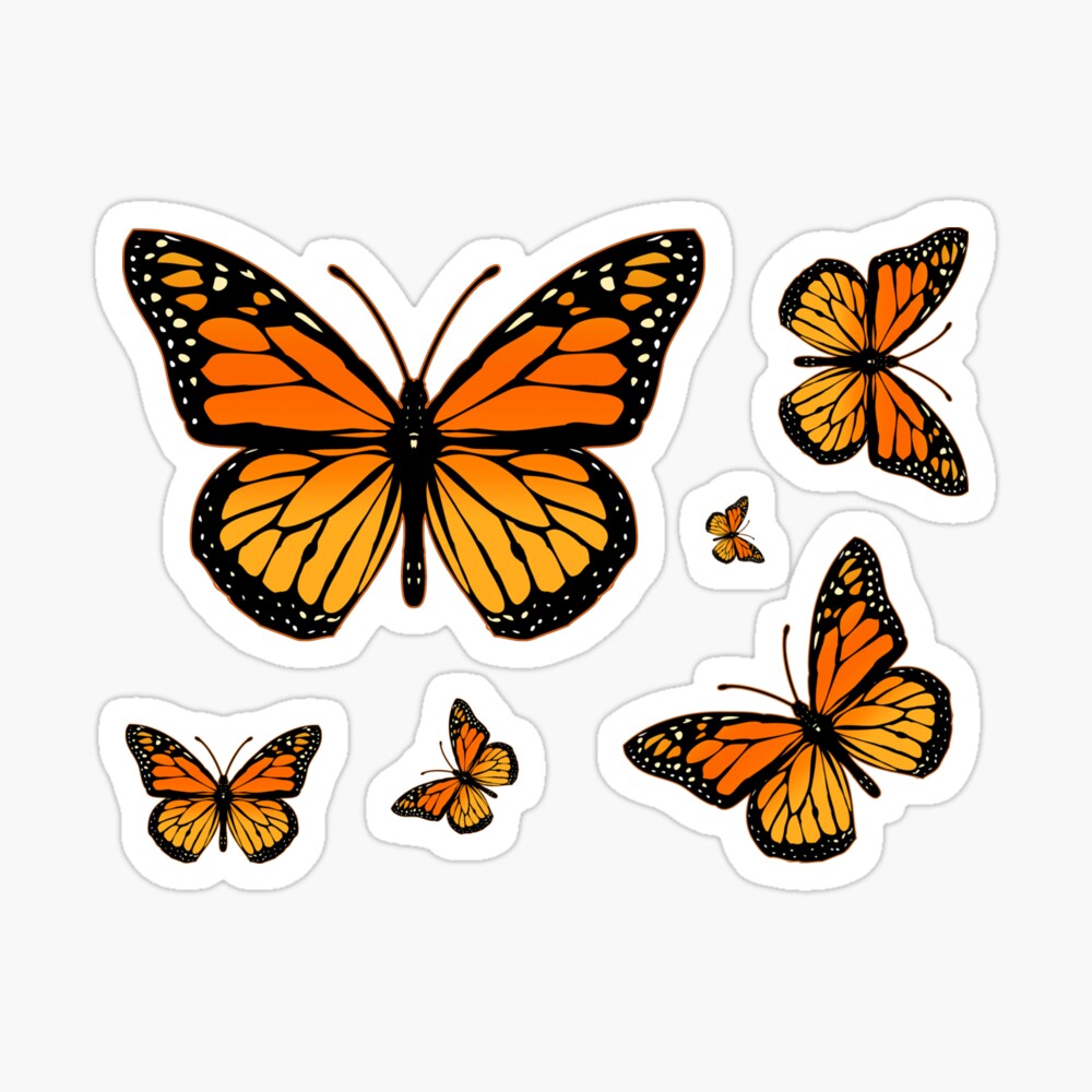 Monarch Butterfly Rapsody Sticker