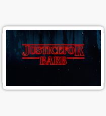 Pegatina Justicia para Barb Stranger Things logo