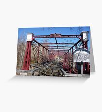 Last surviving Bollman truss bridge Greeting Card