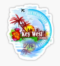 Key West Beach Day Sticker
