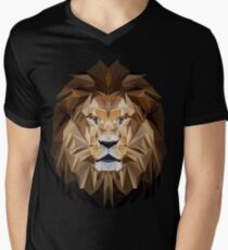 Lion low poly Men's V-Neck T-Shirt