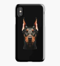 Doberman low poly iPhone Case