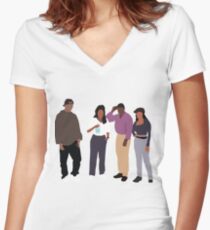 Poetic Justice - Fitted V-Neck T-Shirt