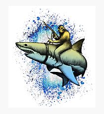 Shark-Squatch Photographic Print