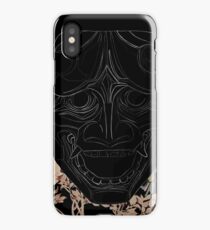 Black oni iPhone Case
