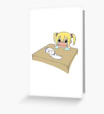 Crying over Spilt Mlik Greeting Card