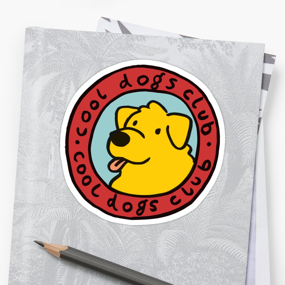 "cool dogs club" Stickers by soufex | Redbubble