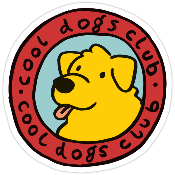 cool dogs club stickers by soufex redbubble