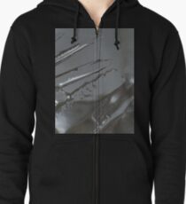 abstract ice Zipped Hoodie