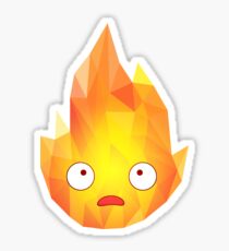 Geometric Calcifer Sticker