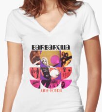 Barbarella - cult movie 1969 Women's Fitted V-Neck T-Shirt