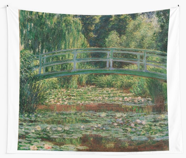 "1899-Claude Monet-The Japanese Footbridge And The Water Lily Pool ...