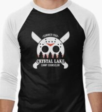 Camp Crystal Lake Counselor Men's Baseball ¾ T-Shirt