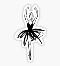 Ballet Dancer hand drawn graphic illustration Sticker