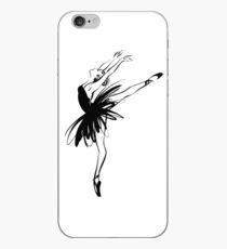 Ballerina in tutu in performance position. iPhone Case