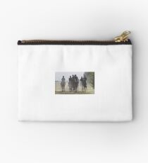 Horses walking home from work Studio Pouch