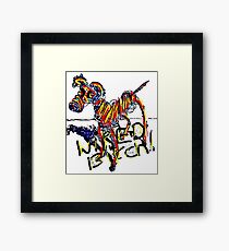 Wired Bitch Framed Print