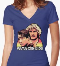 He's Not Coming Back Women's Fitted V-Neck T-Shirt