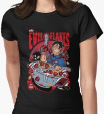 EVIL FLAKES Women's Fitted T-Shirt