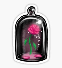 Black Rose Jar Sticker