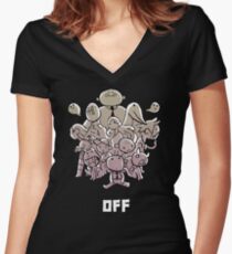 OFF - Chibi Batch Women's Fitted V-Neck T-Shirt