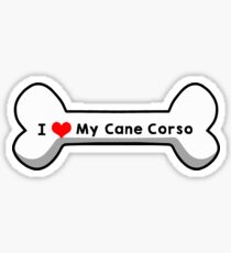 I Love My Cane Corso Sticker