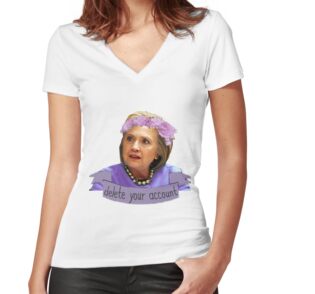 Women's Fitted V-Neck T-Shirt