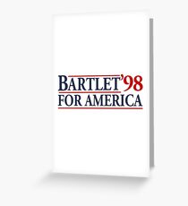 Bartlet For America Greeting Card