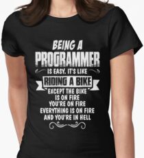 Being A Programmer... Fitted T-Shirt