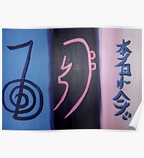 '3 Reiki Symbols' Poster
