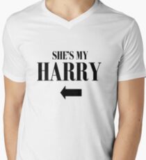 She's my Harry Men's V-Neck T-Shirt