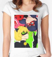 Wunderbarer Marienkäfer Tailliertes Rundhals-Shirt