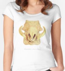 Crâne phacochère - phacochoerus Women's Fitted Scoop T-Shirt