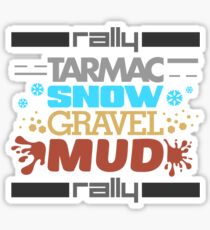 Rally – tarmac snow gravel mud (3) Sticker