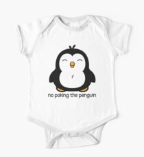 No Poking The Penguin Cartoon One Piece - Short Sleeve