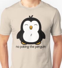 No Poking The Penguin Cartoon Unisex T-Shirt