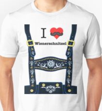 Lederhosen - Blue Slim Fit T-Shirt