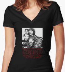 Stranger Things Squad Goals tshirt Fitted V-Neck T-Shirt