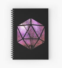 Cuaderno de espiral Árboles púrpuras d20