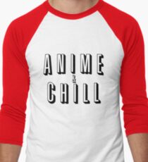 Anime & Chill Men's Baseball Âľ T-Shirt