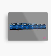 Subaru WRX STi generations - Poster V2 Metal Print