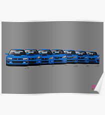 Subaru WRX STi Generationen - Poster V2 Poster